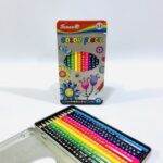 الوان خشبية فنون 12 لون علبة حديد