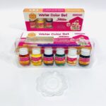 الوان مائية مع فرشاة وصحن 6 الوان  25 مل