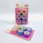 شرائط تزيين لاصقة ورد عبوة 6 قطع