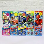 طوابع ستيكر أولاد شخصيات كرتون 4 ورقات