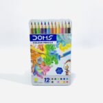 الوان خشبية فاخرة داكنة دومز في علبة حديد 12 لون