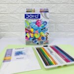 الوان خشبية مائية مع قلم ريشة دومز 12 درجة