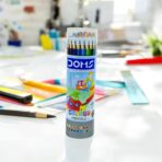 الوان خشبية داكنة 24 لون دومز اسطوانة حديد DOMS