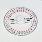 منقلة هندسية 360 درجة مع سهم تحديد