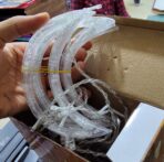 ⁦سرب نجمة وهلال في علبة مع وصلة لزيادة ترزينة ديكور منزل و رمضان⁩ - الصورة ⁦5⁩