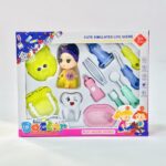 لعبة طقم دكتورة اسنان مع دمية للبنات عمر 3 سنوات وأكثر