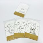 ظرف عيدية أبيض كتابة فضية للأطفال عبوة 12 ظرف