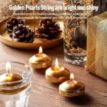 طقم شموع عائمة لامعه للديكور وحوض السباحة والأجواء الخاصة 6 شمعات