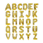 بالونات الحروف الذهبية لأعياد الميلاد والمناسبات 16 انش