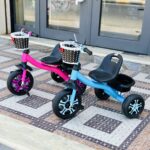 دراجة اطفال ثلاثية حديد مع سلتين للأعمار من سنتين إلى 6 سنوات