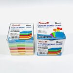 ورق ملاحظات ملون مع حاملة بدون لاصق 850 ورقة  10 الوان فنون