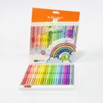 الوان خشبية 24 درجة فاتحة مع براية RAINBOW مثلثة Y-PLUS