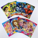 كراسة تلوين شخصيات كرتونية للأطفال حجم متوسط مقاس 16.5*23.5 سم