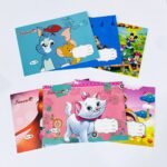 كراسة رسم حجم صغير رسومات اولاد وبنات 10 ورقات مقاس 21*29.5 سم 20 صفحه