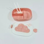 لانش بوكس بلاستيك يونيكورن سحابة لحفظ الفطور والفواكه