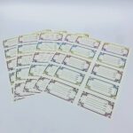 طوابع لصقة اسم بدون رسومات عدد 50 طابع كل دستة