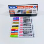 قلم خطاط طلاء من ZEYAR رأس دائري للكتابة على جميع الخامات اكواب زجاج خشب حديد  ..الخ