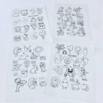 ورق شف رسومات لتزين كراسات الأطفال