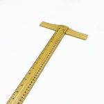 مسطرة حرف T خشبية للرسم المعماري والهندسي والتصميم الداخلي