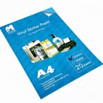 ورق فينيل لاصق لامع لطابعات الـ Inkjet عبوة 20 ورقة