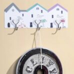 علاقة لاصقة بتصميم منزل لا تحتاج إلى حفر 2 قطع