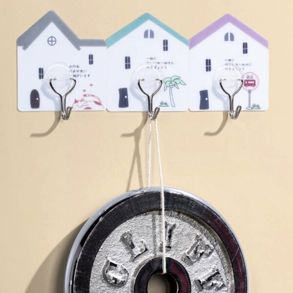 علاقة لاصقة بتصميم منزل لا تحتاج إلى حفر 2 قطع