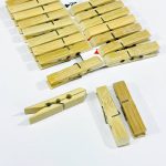 مجموعة مساكات ملابس خشبية عدد 20 مساكة