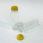 دستة 12 شيشة توزيعات مناسبة 200 مل غطاء ذهبي للحفلات والأفراح