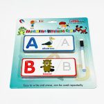 كروت حروف انجليزية مغناطيسية كابيتال مع خطاط رسمة وحرف