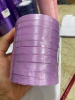 ⁦شريط تغليف وربط هدايا رقيق عرض 1 سم قماش ساتان⁩ - الصورة ⁦2⁩