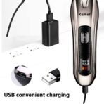 ⁦ماكينة حلاقة الشعر الاحترافية من Kemei الفضية⁩ - الصورة ⁦8⁩