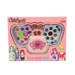 لعبة مكياج بنات شكل شنطة وردية هدية في علبة