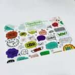 ⁦ملف بلاستيك بطمة لحفظ الاوراق باسم المادة للطلبة والمعلمات⁩ - الصورة ⁦4⁩