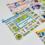 ⁦ملف بلاستيك سكة لحفظ الاوراق باسم المواد للطلبة والمعلمين⁩ - الصورة ⁦7⁩