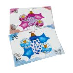 طقم بالونات مولود جديد تصميم رضاعة 5 قطع سهلة النفخ و تزيين المنزل