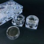 طقم 6 علب اكريليك لمنتجات العناية والكريمات والكوزماتيك عبوة 30 مل