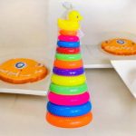 لعبة حلقات بطة لتنمية ذكاء وتركيز الاطفال 12 حلقة حجم متوسط