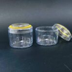 ⁦مجموعة علب توزيعات 12 علبة شفافه زينة ذهبية للمكسرات والبخورات في المناسبات⁩ - الصورة ⁦4⁩