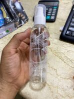 ⁦عبوة بخاخ بلاستيك شفافة نقش اسلامي للمعطرات وماء الورد حجم 210 مل⁩ - الصورة ⁦5⁩