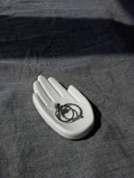 ⁦قالب سيليكون يد صغير لصنع كونكريت والجبس لديكورات المنزل والاعمال اليدوية WFHM77⁩ - الصورة ⁦5⁩