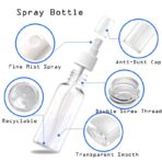 ⁦عبوة بخاخ بلاستيك فارغه حجم 100 مل للتطهير وخلط معطرات الجسم والروائح سهلة الحمل⁩ - الصورة ⁦8⁩