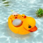 لعبة عائلة بطة حوض استحمام للأطفال مع زواية صوت 3 بطات + بيضة