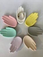 ⁦قالب سيليكون يد صغير لصنع كونكريت والجبس لديكورات المنزل والاعمال اليدوية WFHM77⁩ - الصورة ⁦8⁩