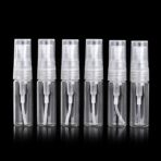 مجموعة 6 عبوات زجاجية فارغة حجم 3 مل لتوزيعات المناسبات وتقسيمات العطور