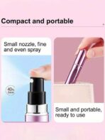 ⁦زجاجة تقسيم العطور بخاخه 5 مل قابلة لإعادة الملء محمولة مناسبة للسفر⁩ - الصورة ⁦10⁩