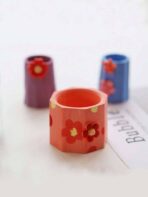 ⁦قالب كوب سيليكون ثلاثي لصب الجبس وصناعة الشموع WFHM77⁩ - الصورة ⁦3⁩