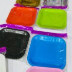 ⁦مجموعة صحون ملونة عدد 10 قطع للحفلات والمناسبات⁩ - الصورة ⁦6⁩