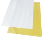 غلاف هدايا وبوكسات ورقي لون بني و أبيض مقاس 50*70 سم