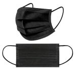 علبة كمامة سوداء 50 قطعه مقاس ستاندر