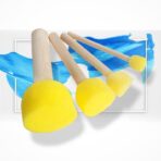 فرش اسفنجية للتلوين وتطبيق مادة العزل للكونكريت وصنع التدرجات المختلفة 4 قطع WFHM77